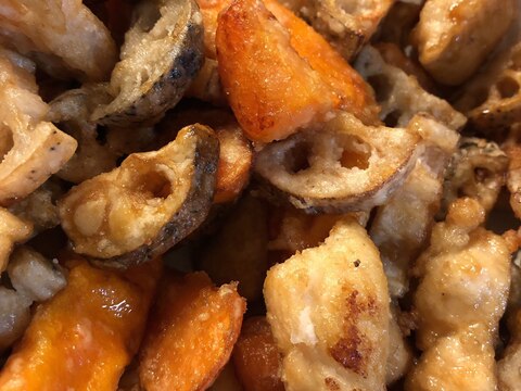 絶品!鶏むねレンコンニンジンの甘辛